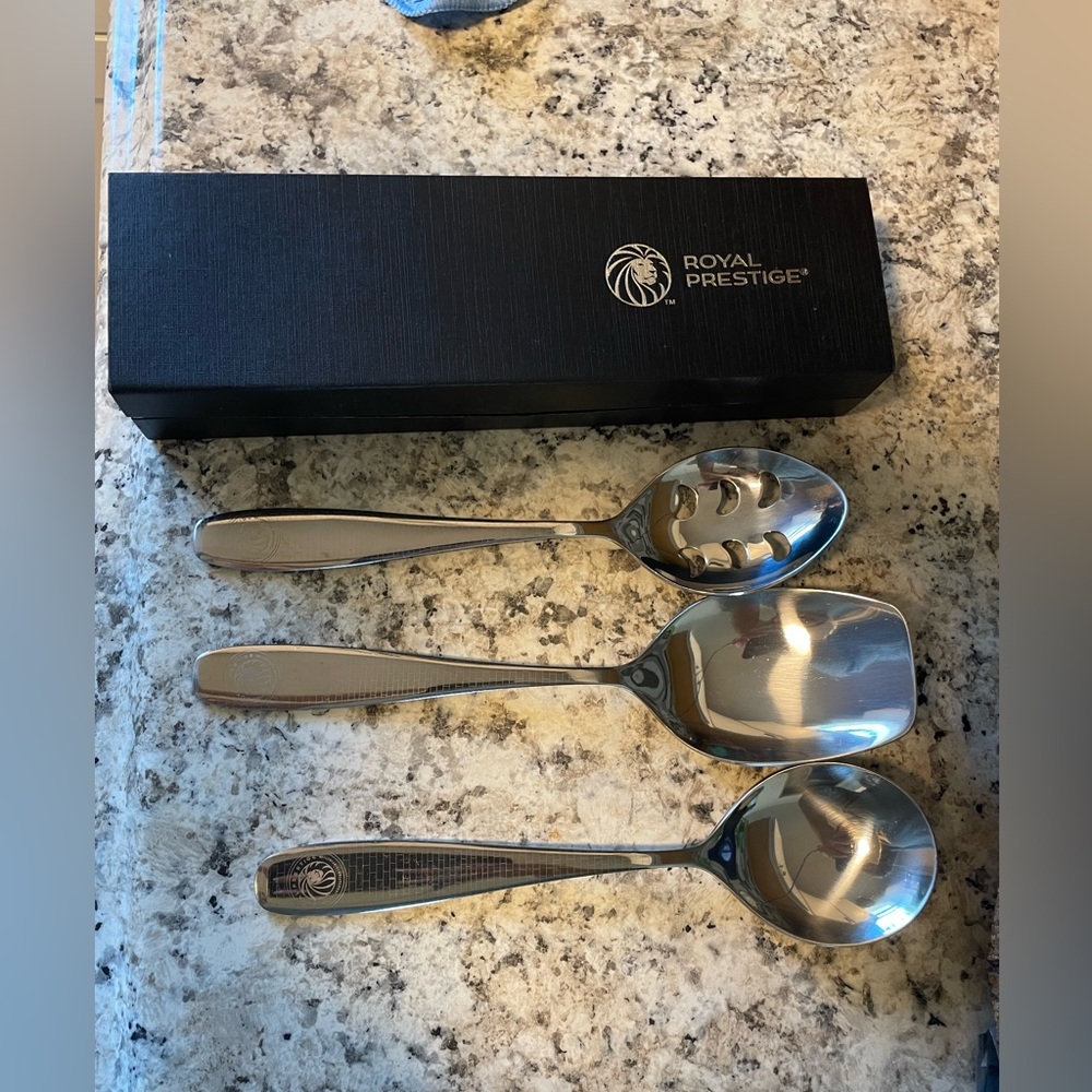 Silver Serving Spoon Set